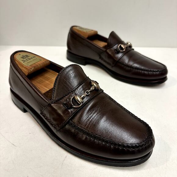 NEW HEELS Rancourt & Co. Horsebit Loafer Dark Brown Calf Made in USA Men's 9.5 - Picture 5 of 13